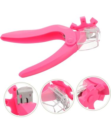 Healeved Fake Nails Scissors Trimmer Nail Clippers Nail Tips Nail Art Tool Stainless Steel Nail Clipper Fingernail Manicure Tool Nail Art Clipper Nail Flakes Plastic Lengthen Pink - Buy Online on GoSupps.com