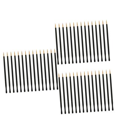 Ipetboom 150 Pcs T Tool White Eye Liner Eye Makeup Tools Eyeliner Brush Disposable Eye Shadow Brush 10X0.5cmx3pcs Orangex3pcs