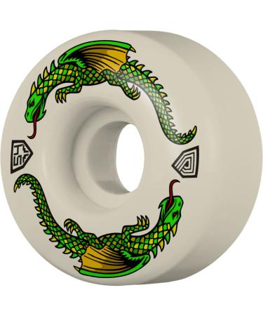 Powell Peralta Dragon Formula 93A Skateboard Wheels White 56mm x 36mm