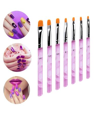 7-Piece Nail Brush Set | Acrylic & Gel Nail Art Brushes & Dotting Tools | Professional Nail Painting Kit - Buy Online on GoSupps.com