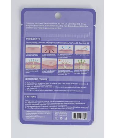 Acne Pimple Patch - 120 Pack Clear Zit Patches with Tea Tree & Calendula Oil | 3 Sizes for Face & Body - Buy Online on GoSupps.com