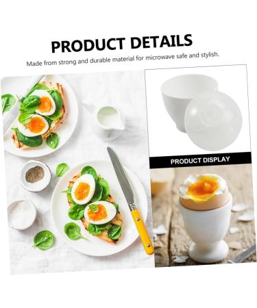 LABRIMP 10pcs Steamed Egg Cup Mini Microwave Stainless Steel Microwave Egg Cups Micro-wave Oven Ceramics - Buy Online on GoSupps.com