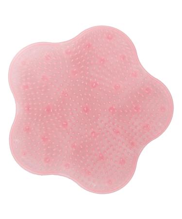 Shower Foot Scrubber with Suction Cup - Pink Foot Cleaner for Smoothing Peeling & Massage - Ideal for Easy Shower Use - Buy Online on GoSupps.com
