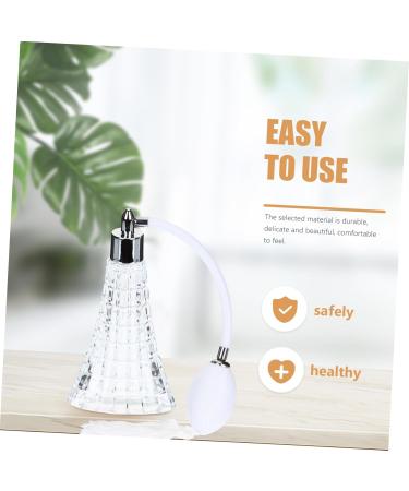 POPETPOP Perfume Bottle Vintage Style Empty Perfume Vintage Perfume Crystal Decor Portable Small Perfume Spray Bottle Vintage Decor Dispenser Essential Oil Travel White Glass 15x8cm White - Buy Online on GoSupps.com