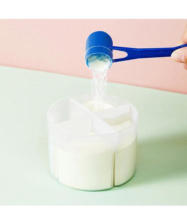Baby Milk Powder Formula Dispenser Milk Powder Dispenser Portable Four-Compartment Milk Powder Storage Box Compartment Can Hold 40g for Infant Toddler Children Travel Outdoor - Buy Online on GoSupps.com