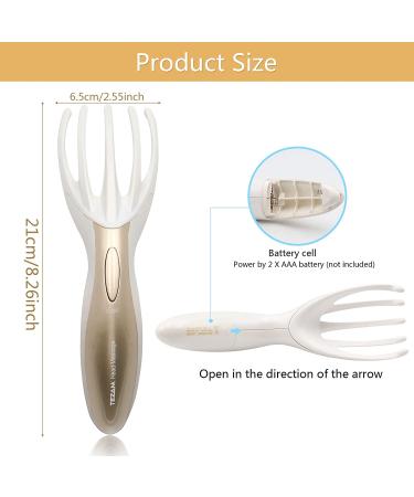 Tezam Electric Head Massager - Neck Massage Octopus Scalp Stress Relax Spa Therapy - Buy Online on GoSupps.com