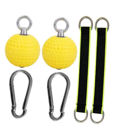 JECOMPRIS 1 set of grip training ball strap pull up climbing up fitness accessories arm strength fitness balls forearm strengthening neutral gymnasium ball fitness kit trainer powerball puu