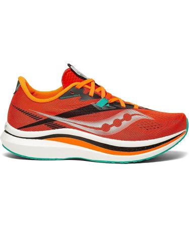 Saucony Men's Endorphin Pro 2 Running Shoe 11 - Scarlet/Black | Lightweight & Responsive - Buy Online on GoSupps.com