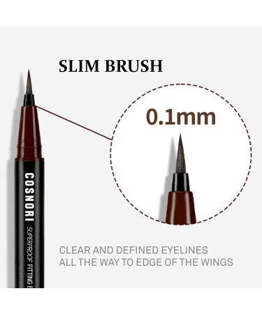 COSNORI Superproof Brush Eyeliner 01 Black - 24h Liquid Pen Eyeliner - Buy Online on GoSupps.com