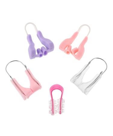 ULTECHNOVO Lot de 5 Correcteurs de Nez en Silicone Souple Invisible et Confortable Rehausseur Nasal Remodelant et Respirant pour Embellissement du Nez au Quotidien Usage Jour et Nuit