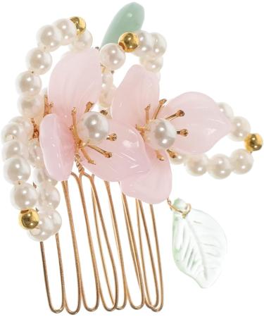 Beaupretty the comb flower pearl hairpins wedding headwear chinese hairpin kimono hair barrettes flower tassel clip cheongsam hair accessories hanfu hair clip the flowers set Accessories - Buy Online on GoSupps.com