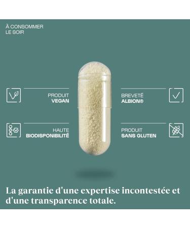 Nutrielement - Magnesium Complex - 60 Capsules - L-Pidolate + Magnesium Citrate + Magnesium Bisclycinate - Dietary Supplement Fatigue Nervous System Energy - High Bioavailability - Buy Online on GoSupps.com