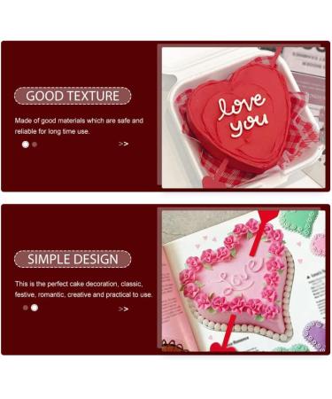 Didiseaon 20pcs Valentine's Day Cake Inserts Fruit Cake Bridal Shower Picks Appetizer Toothpicks Decorative Cake Inserts Red Decor Paper Cups Birthday Cake Decoration Dessert Arrow - Buy Online on GoSupps.com