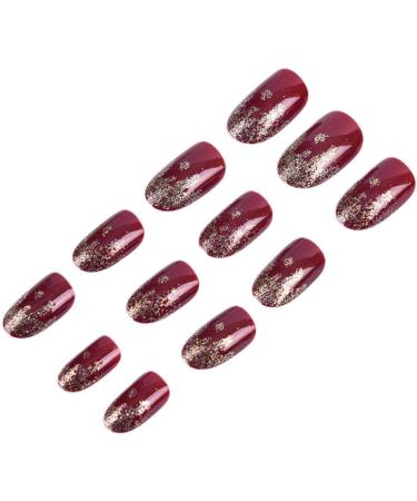 24PCS Hujl Colorful Fake Nails | Full Cover ABS Artificial Nails | Nail Decorations for Women - Buy Online on GoSupps.com