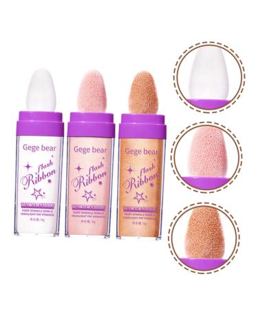 Buy Hemoton 3pcs Highlight Powder Glitter - Shimmering Body Makeup Highlighters for Women - Buy Online on GoSupps.com