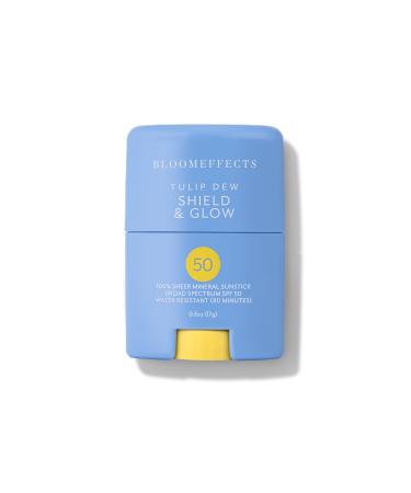 Bloomeffects - Tulip Dew Shield & Glow SPF Sunstick with Broad Spectrum Mineral SPF 50 (Water-Resistant Up To 80 Minutes) | Cruelty-Free Clean Beauty (0.6 oz | 17 g)