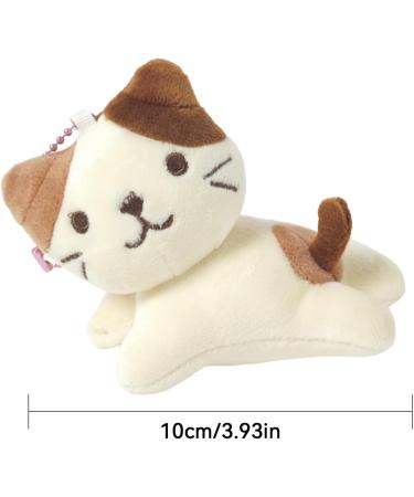 Shop Kawaii Cat Plush Key Pendant - Cute Cartoon Mini Cat Figure Toy | Soft Plush Decorative Accessory - Buy Online on GoSupps.com