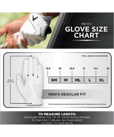 Callaway Dawn Patrol Men's Golf Glove - Standard Large White (Left Hand) - Buy Online on GoSupps.com