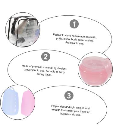 HONMEET Shampoo Travel Container 1 Set Silica Gel Bottle Skincare Kit Travel Set Skin Care Products Pp Cosmetic Travel Containers - Buy Online on GoSupps.com