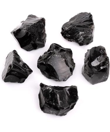 Collection Natural Rough Black Obsidian Raw Rock Stone Crystal Healing (Size : 400-450g) - Buy Online on GoSupps.com