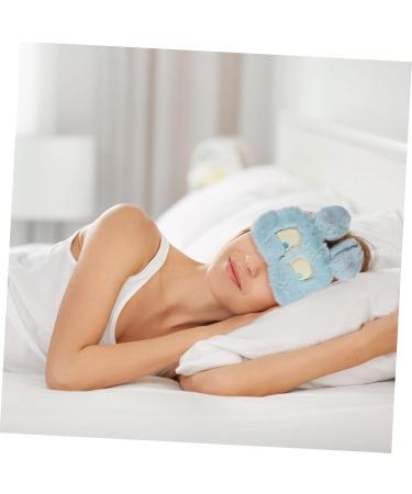 FRCOLOR Blue Plush Animal Mask Blindfold - 1pc Soft Sleep Mask for Kids & Adults | International Shipping Available - Buy Online on GoSupps.com