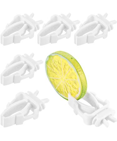 6 Pieces Bird Cage Food Holder Parrot Fruit Vegetable Clips Bird Cage Feeder Clip for Budgie Parakeet Cockatoo Macaw Cockatiel Conure