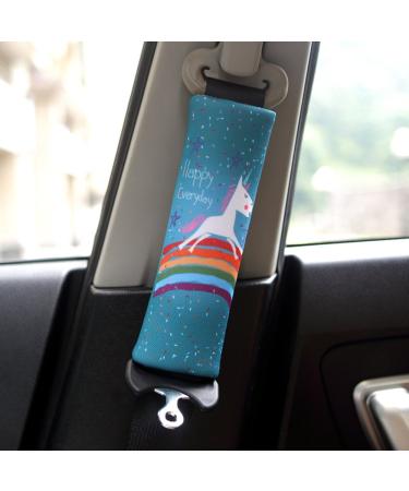 Buy Muroad Unicorn Cartoon Design Car Seat Belt Shoulder Cushions - 2 Piece Set for Kids Comfort - International Shipping Available - Buy Online on GoSupps.com