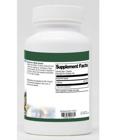 Extra Strength Caffeine 450mg - 100 Capsules for Energy Boost | Fast International Shipping - Buy Online on GoSupps.com