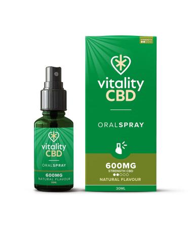 Vitality CBD Oral Spray in MCT Oil 600 mg Natural 30 ml 600mg Natural 30ml
