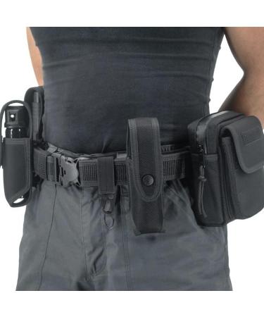 Belt Keepers with Tactical Gear Clip | Law Enforcement Nylon Duty Belt 2 Keepers with Key Holder | Police Black 5 Pcs - Buy Online on GoSupps.com