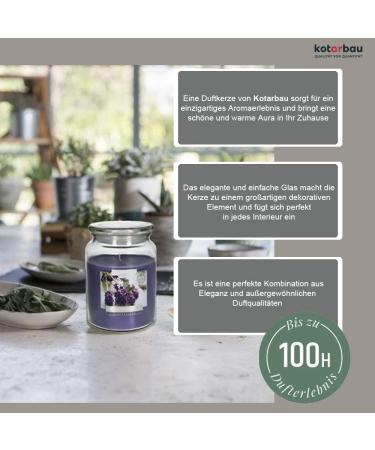 Kotarbau Large Vanilla Fragrance Candle in Glass with Lid | Aromatherapy Gift Idea | 100 Hour Burn Time | Decorative Scented Candle - Buy Online on GoSupps.com