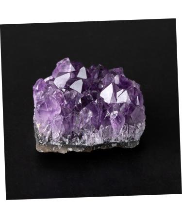 FOMIYES 2pcs Natural Crystal Cluster Decor Natural Gemstone Specimen Desktop Crystal Ornament Crystal Stone Purple Medium - Buy Online on GoSupps.com