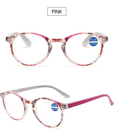 Vevesmundo Anti Blue Light Reading Glasses for Women - Vintage Floral Design +1.0 to +4.0 Set of 2 (Purple & Pink) - Blue Light Filter Glasses for Eye Protection - Buy Online on GoSupps.com