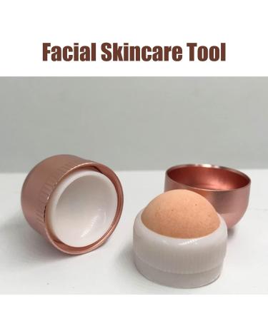 Oil Absorbing Volcanic Face Roller - Pink Facial Roller for Oily & Acne Prone Skin Portable Beauty Tool for Travel - Buy Online on GoSupps.com