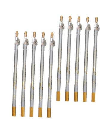 Outanaya 10pcs Eyeliner with Sharpener Makeup Sharpener Highlighter Makeup Pen Lip Liner
