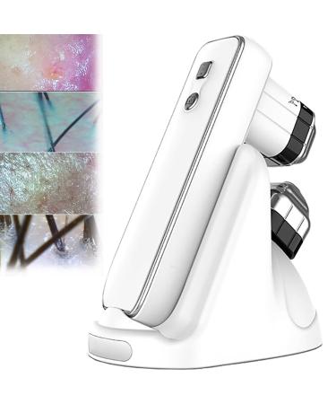 Skin Hair Analyzer HD Intelligent Scalp Analyzer with 50x/200x Lens 10 Million Pixels/ 4 Spectral Detection/APP Analysis for Use in Beauty Salons Homes Hair Salons