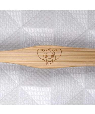 Azeeda 'Happy Elephant Face' Bamboo Toothbrush - Eco-Friendly Biodegradable International Shipping - Buy Online on GoSupps.com