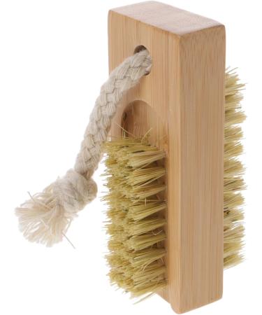 Ipetboom Wooden Nail Brush Cleaning Nail Fingernail Brush Wood 2 Side Nail Scrub Brush with Hanging Rope for Manicure Pedicure Women Kids - Buy Online on GoSupps.com