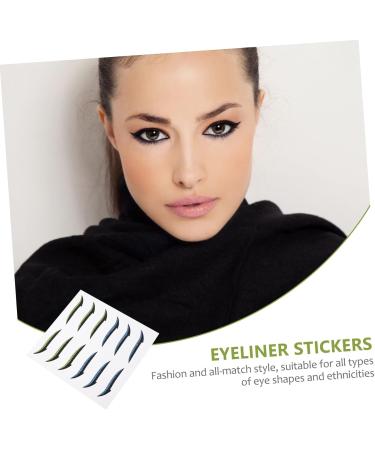 Beavorty 24 Pairs Glitter Eyeliner Green Stickers Blue Stickers Reusable Double Eyelid Tapes Miss Tool Flash - Buy Online on GoSupps.com