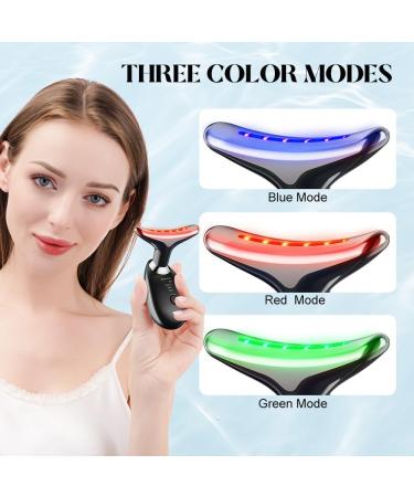 Facial and Neck Massager Face Massager Tool with 3 Modes(Black) - Buy Online on GoSupps.com