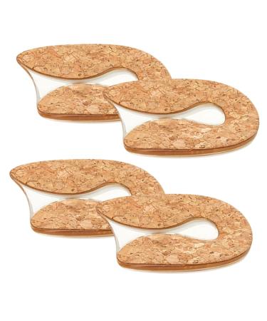 FRCOLOR 2 Pairs Transparent Heel Pad Pads for Heels Silicone Heel Cushion Shoe Pads for Women Shoes Shoe Elevator Boost Insole Heel Protector Mens Heel Cover Women's Shoes Man As Shown 02 M