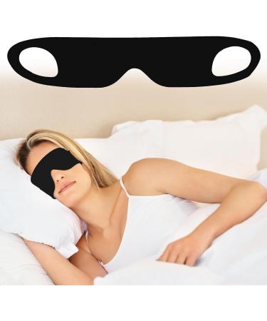 WLLHYF Zero Pressure Sleep Mask - Light Blocking, Comfortable Blindfold for All Sleep Positions and Travel - Breathable, Elastic Ear Hanging Strap Eye Covers - Buy Online on GoSupps.com