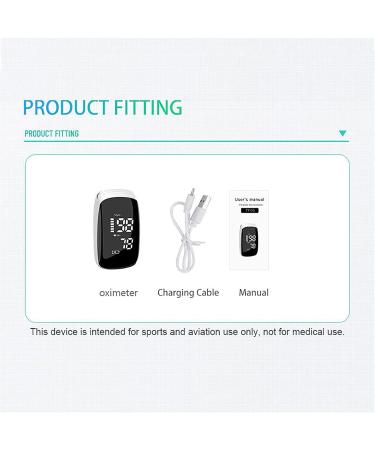 Rechargeable Pulse Oximeter Fingertip - Accurate Blood Oxygen Saturation Monitor for Sports | Fast SpO2 Reading (White - Buy Online on GoSupps.com