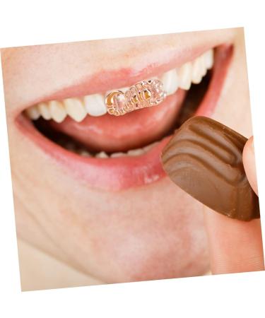 RORPOIR Scorpion Single Brace Rose Gold Men's Jewelry Accessory - Removable Tooth Caps, Hip Hop Style - 2X1cm - Buy Online on GoSupps.com