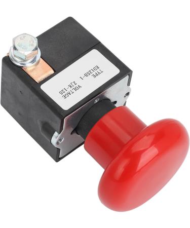 Emergency Push Button Switch Reliable Easy Operation 0.7 to 1.1Ue Emergency Stop Switch Stable Rapid Response for Electric Stacker Forklift Pallet Car (125A) - Buy Online on GoSupps.com