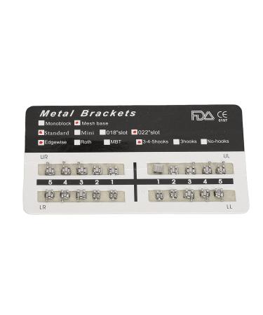Orthodontic Braces - 200 Pack High Polished Metal Braces in Black & White | International Shipping Available - Buy Online on GoSupps.com