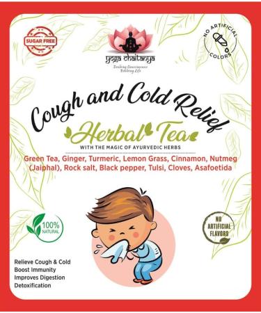 Yoga Chaitanya-Cough and Cold Relief Herbal Tea-Loose Leaf (10 gm)