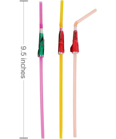 ALINK 50 Umbrella Parasol Drinking Straws - Hawaiian Luau Party Decor Supplies - Buy Online on GoSupps.com