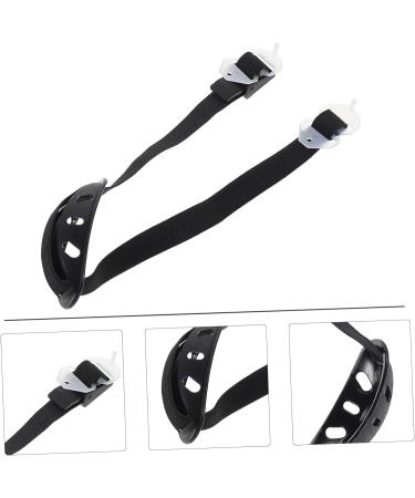 CLISPEED 2pcs Chin Strap Safety Helmet Chain Belt Set - Adjustable Black Plastic Cup Belt - Portable & Secure - 39.5X3.8cm - Buy Online on GoSupps.com
