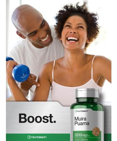 Muira Puama Extract 2200mg | 90 Capsules | Non-GMO & Gluten-Free Supplement - Buy Online on GoSupps.com